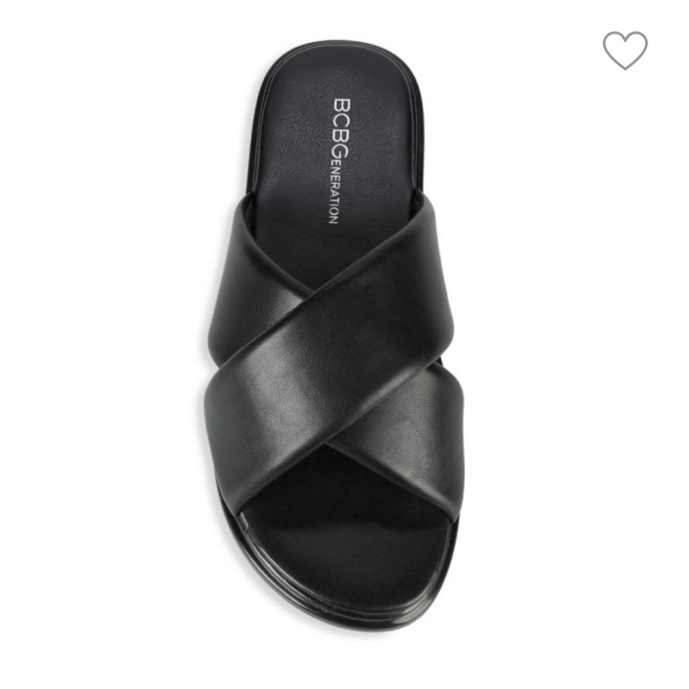 Bcbgeneration Eloise Crossover Strap Slide Sandals - image 1